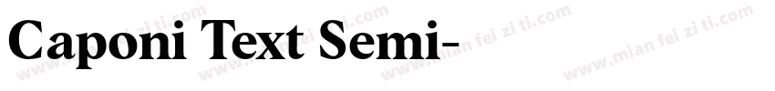 Caponi Text Semi字体转换